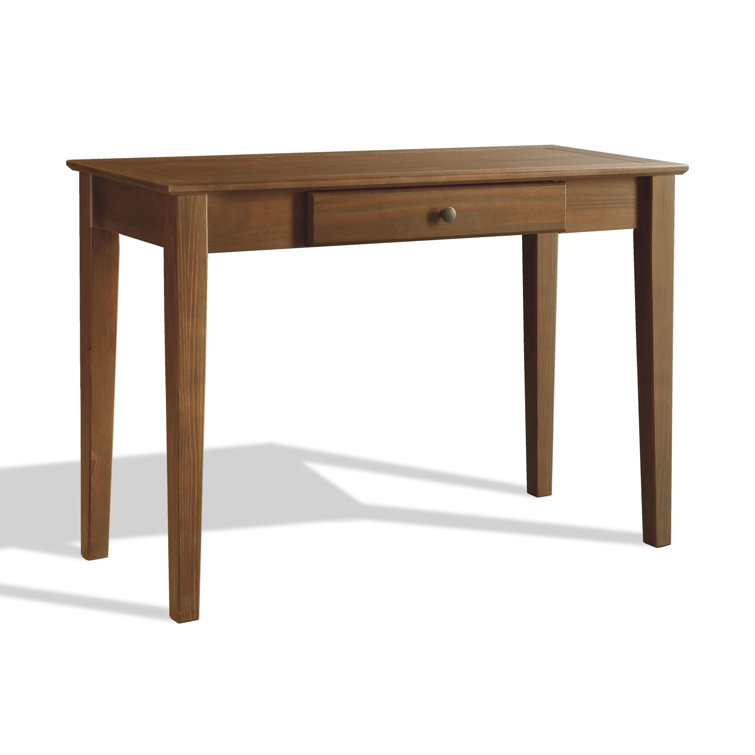 Walnut Shaker Style Solid Wood Desk with Drawer