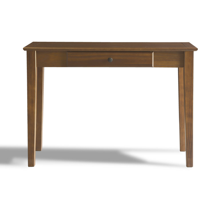 Walnut Shaker Style Solid Wood Desk with Drawer
