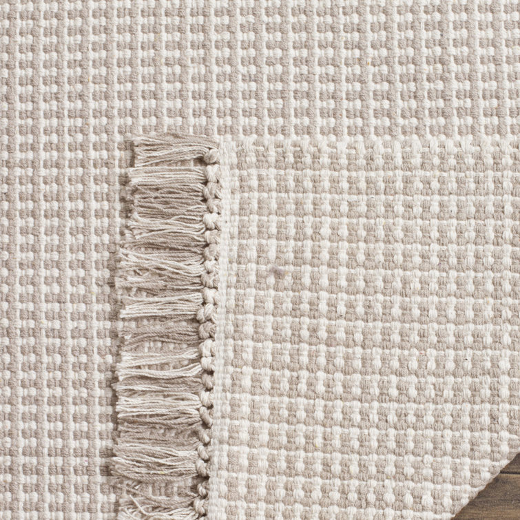 Ithaca Cream Braided Wool and Viscose 8' x 10' Rug