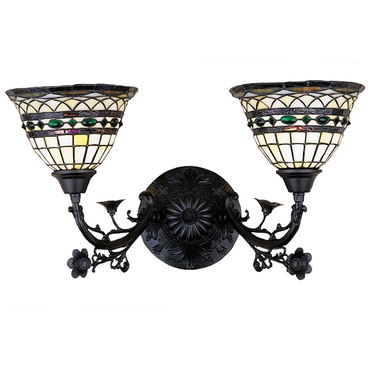 Mahogany Bronze 2-Light Direct Wired Electric Sconce