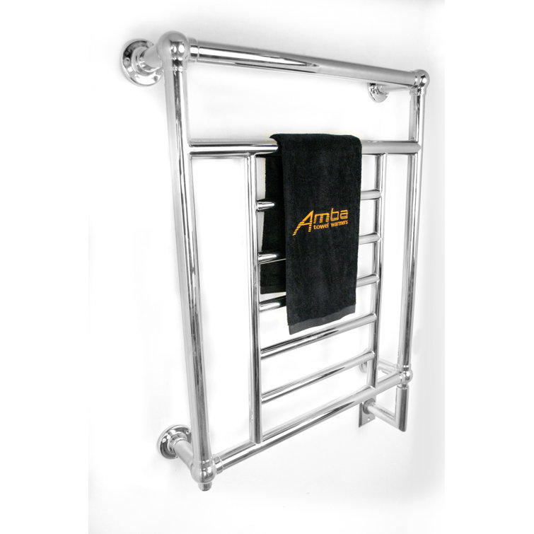 Polished Nickel Traditional Wall Mounted Electric Towel Warmer