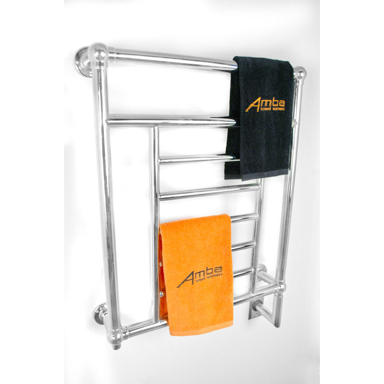 Polished Nickel Traditional Wall Mounted Electric Towel Warmer