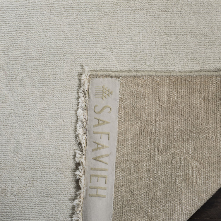 Hand-Knotted Light Blue Wool 6' x 9' Rectangular Rug