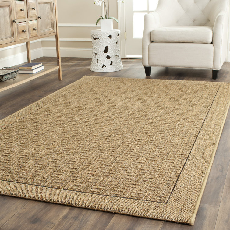 Natural Sisal Geometric Rectangular Area Rug 9' x 12'