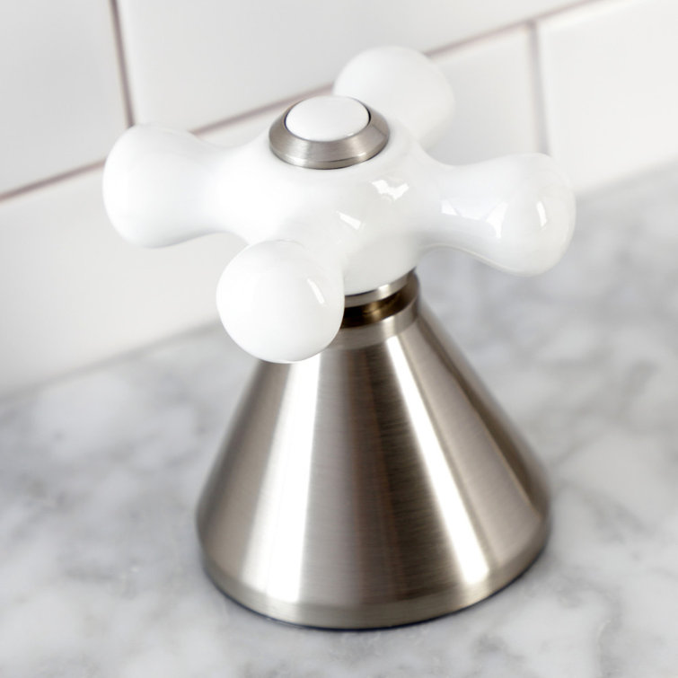 Brushed Nickel Deck Mount Hand Shower with Diverter