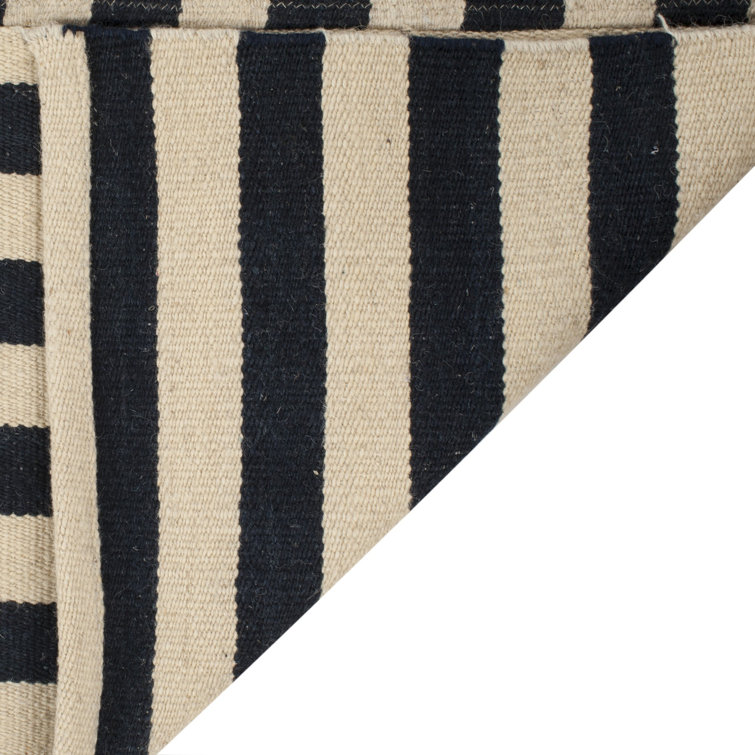 Canyon Stripe Cinder 2' x 3' Hand-Knotted Wool Area Rug