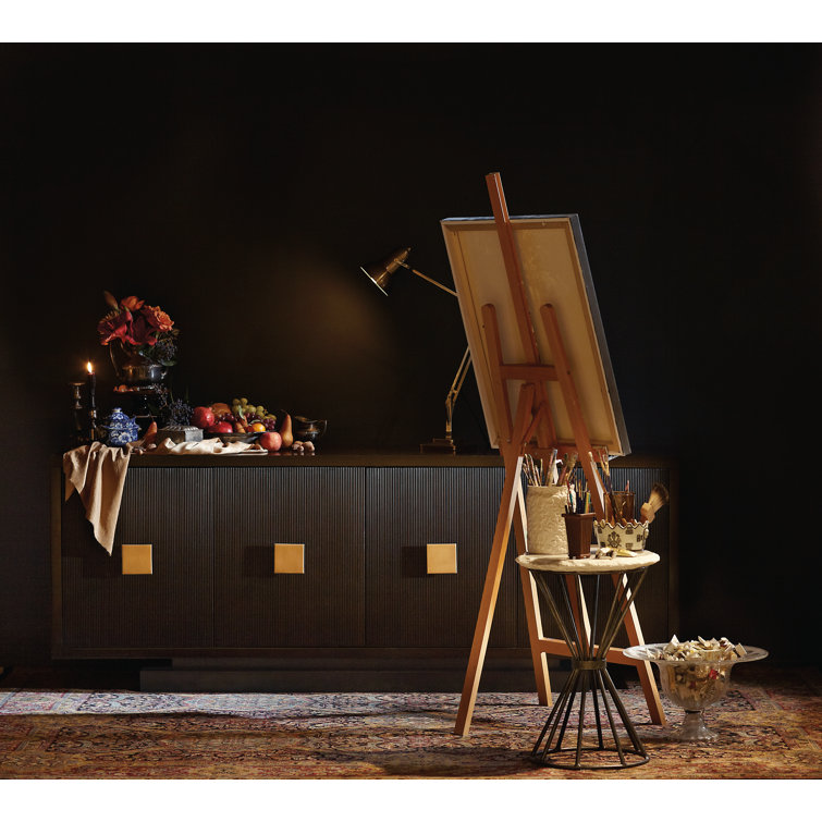 Boulevard Transitional 83'' Walnut Sideboard with Ebonized Finish