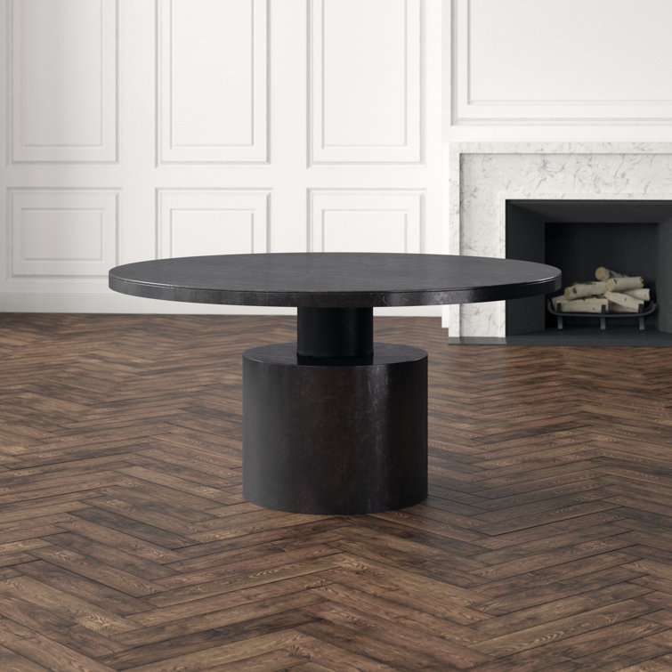 Marlow Classic Round Wood Dining Table in Mid-century Modern Style