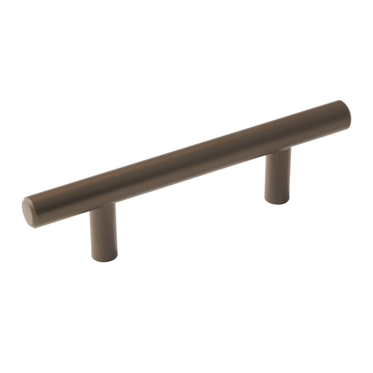Polished Chrome Modern Bar Cabinet Pull with Mounting Hardware