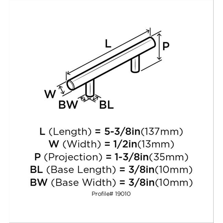 Oil Rubbed Bronze 26.62" Modern Bar Pull with Mounting Hardware