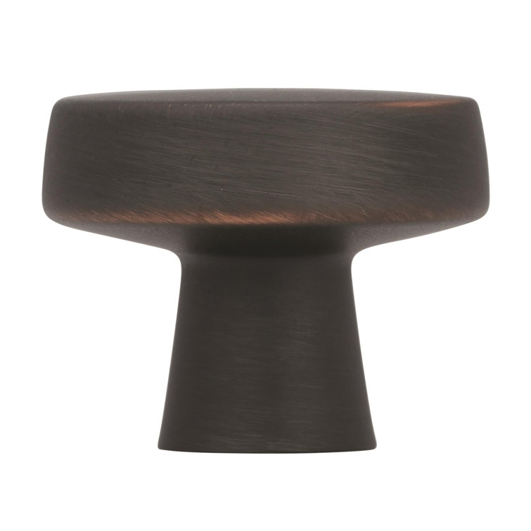 Oil Rubbed Bronze Round Cabinet Knob with Mounting Hardware