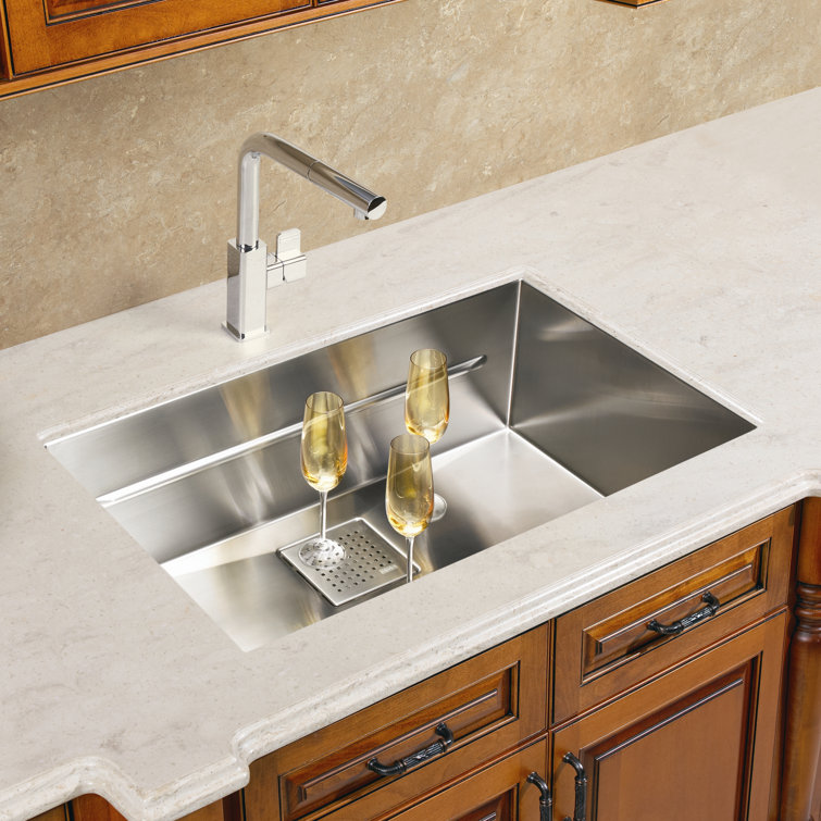 Modern Stainless Steel Undermount Single Bowl Kitchen Sink