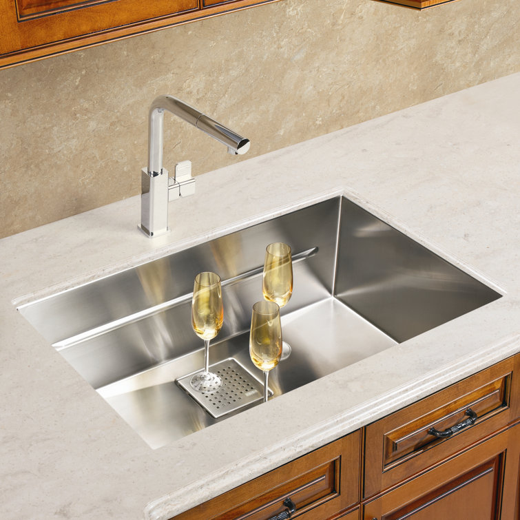 Peak 28.75" Stainless Steel Single Bowl Undermount Sink