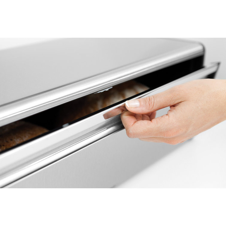Matte Steel Fingerprint Proof Fall Front Bread Box