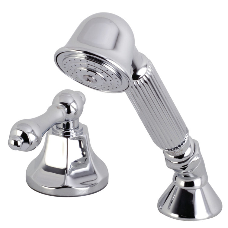 Polished Chrome Deck Mount Hand Shower with Diverter