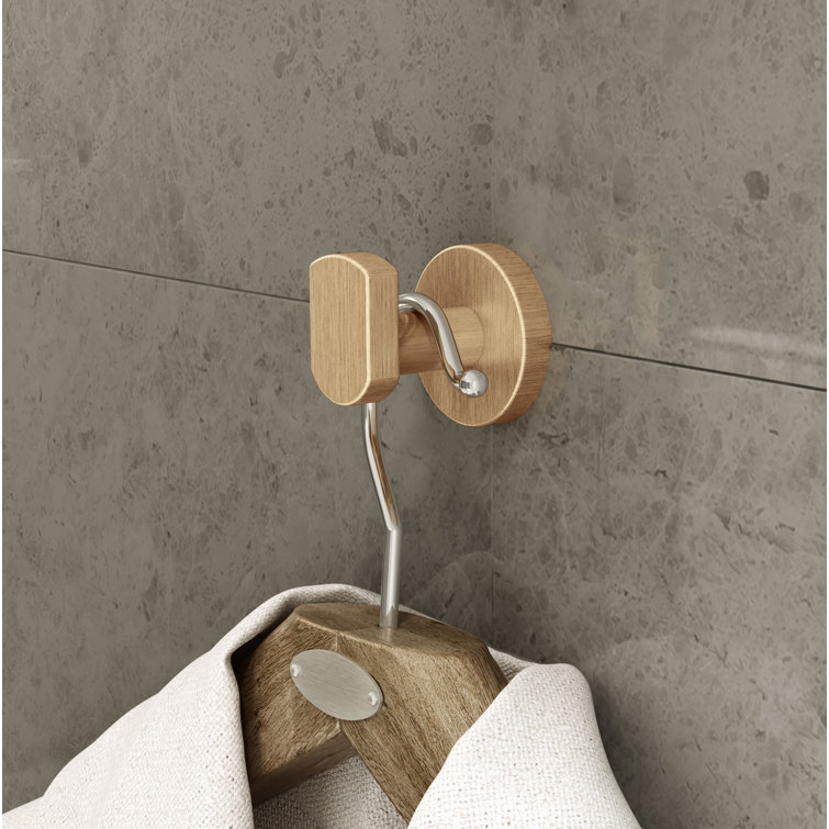 Brushed Bronze Metal Wall Mounted Robe Hook