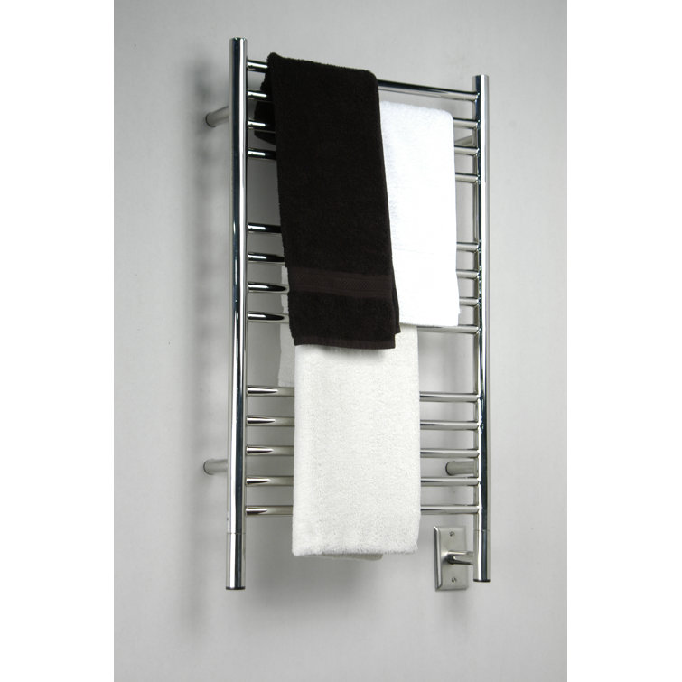 Polished Nickel Stainless Steel Wall Mounted Electric Towel Warmer
