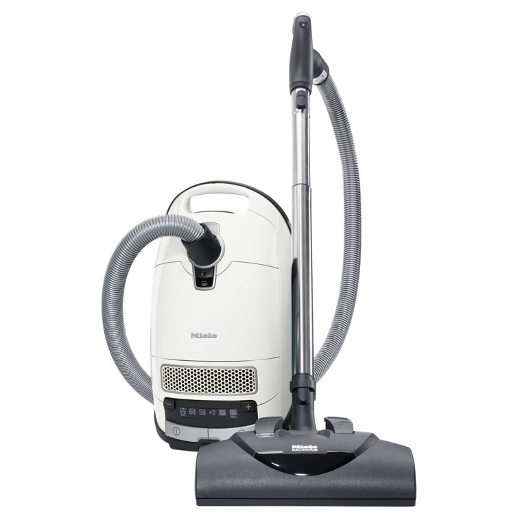 Lotus White Stainless Steel Canister Vacuum Cleaner with HEPA Filter
