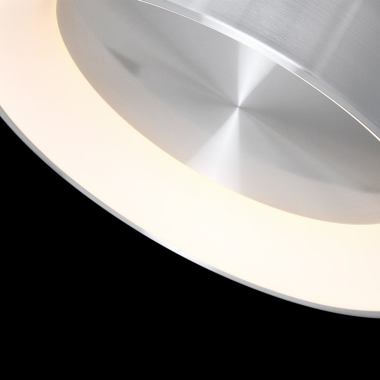 Corso 23" Brushed Aluminum Modern LED Flush Mount