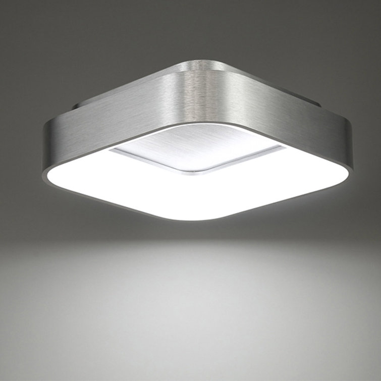 Tetris 23" Brushed Aluminum LED Flush Mount for Indoor/Outdoor