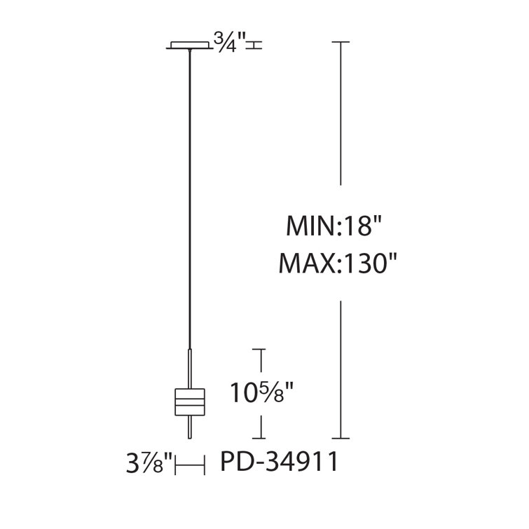 Sleek Chrome LED Mini Pendant with Adjustable Height