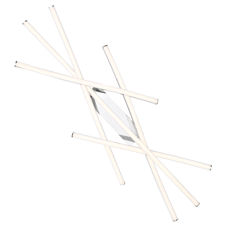Divergence 9-Light Chrome LED Geometric Chandelier