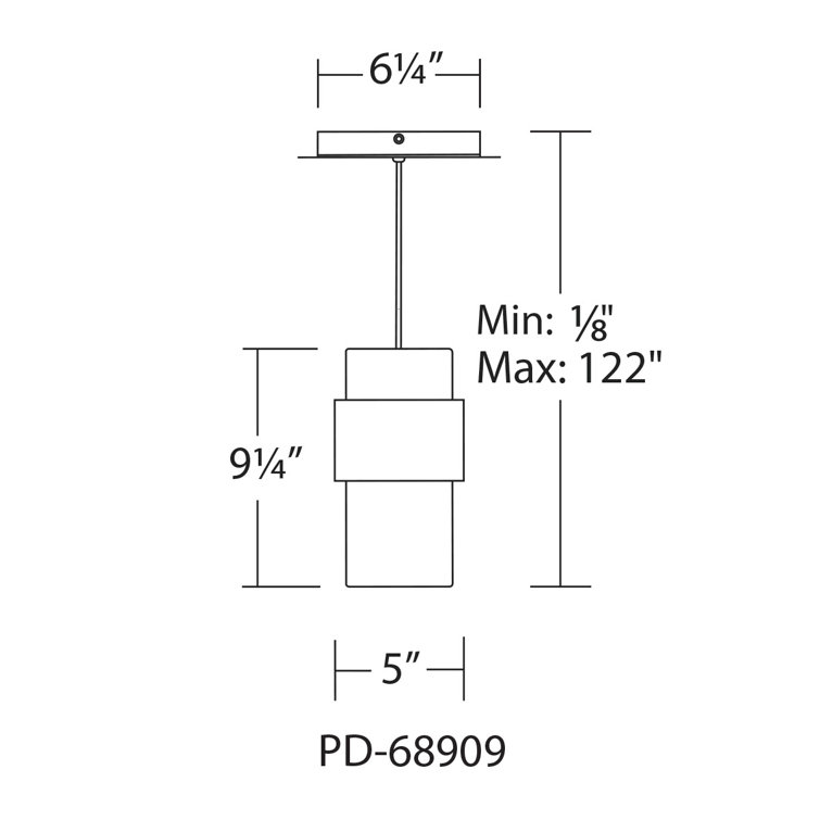 Brushed Nickel Glass LED Mini Pendant Light