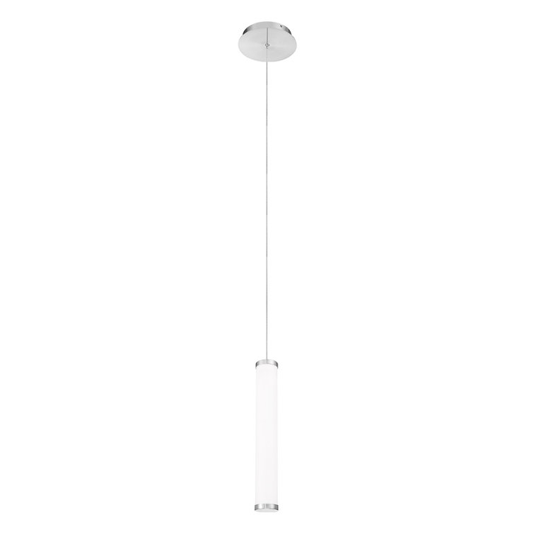 Adjustable Flare LED Pendant Light in Brushed Nickel