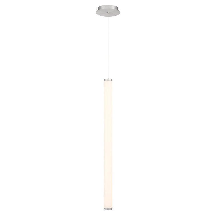 Adjustable Flare LED Pendant Light in Brushed Nickel