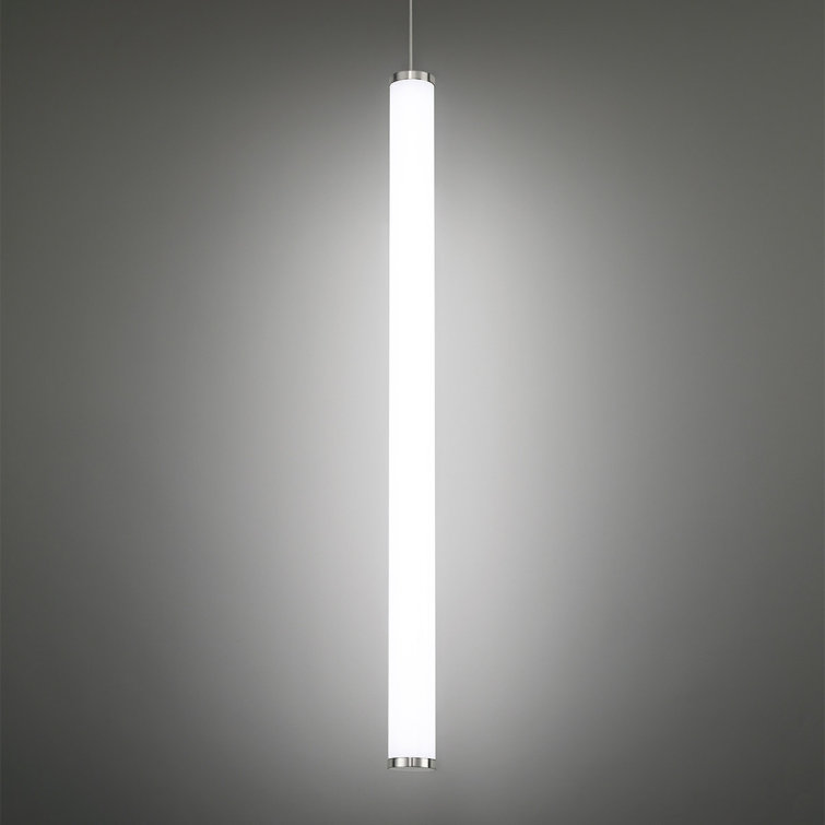 Adjustable Flare LED Pendant Light in Brushed Nickel