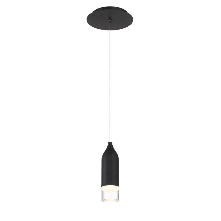 Sleek Black Nickel Mini LED Pendant Light for Indoor/Outdoor Use
