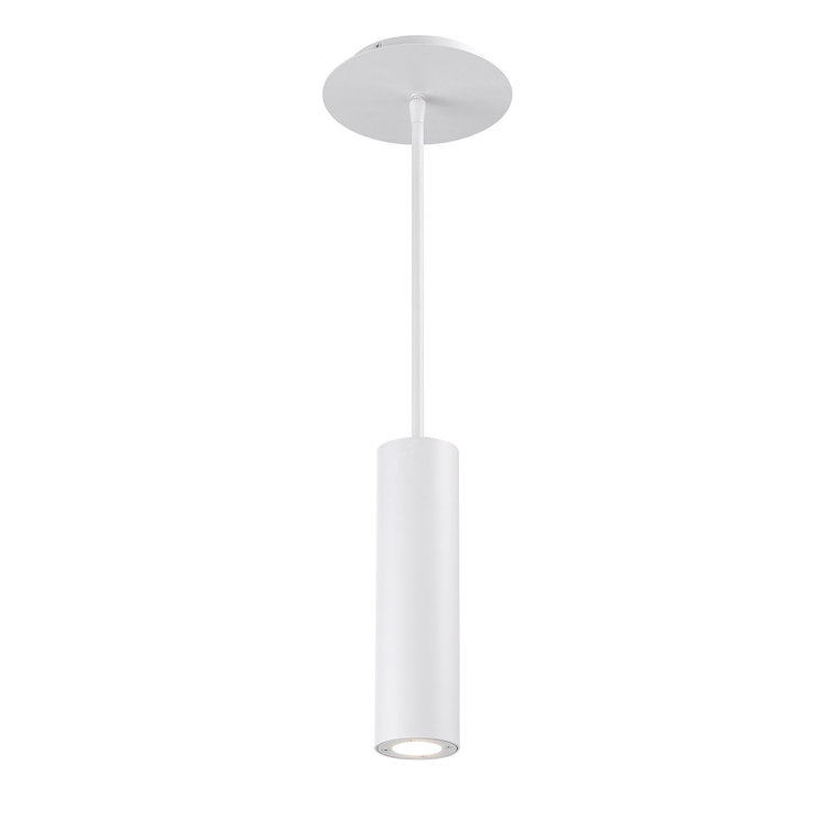 Caliber Sleek White Aluminum Indoor/Outdoor LED Pendant