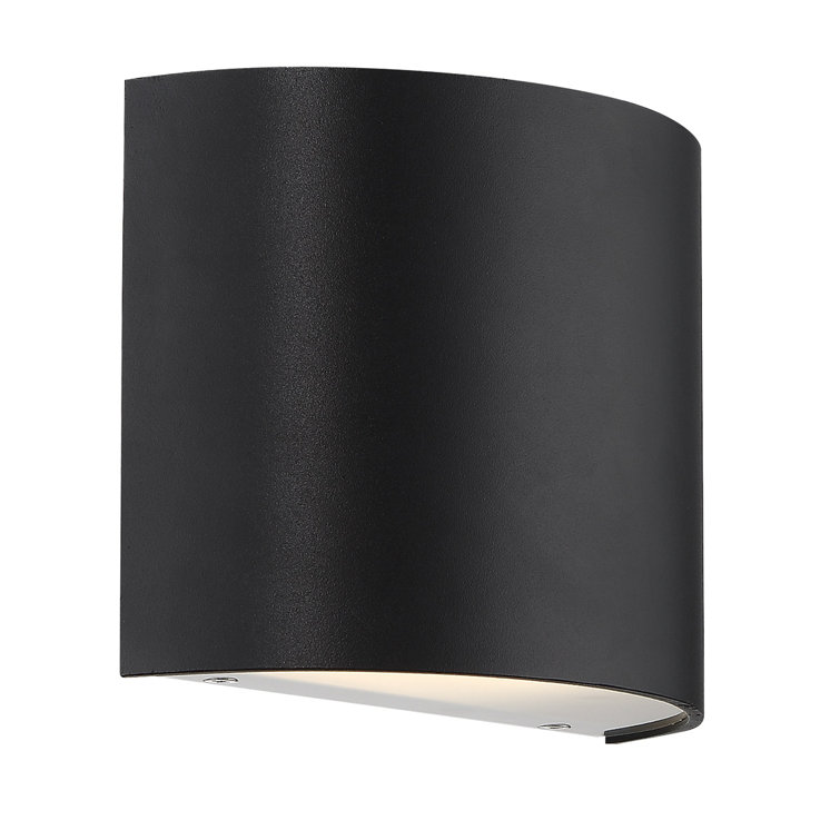 Black Aluminum LED Dimmable Wall Sconce