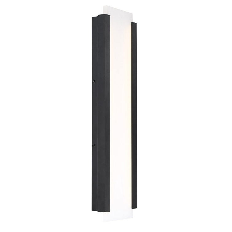 26" Black Dimmable LED Outdoor Wall Sconce