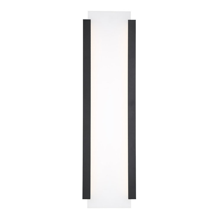 26" Black Dimmable LED Outdoor Wall Sconce