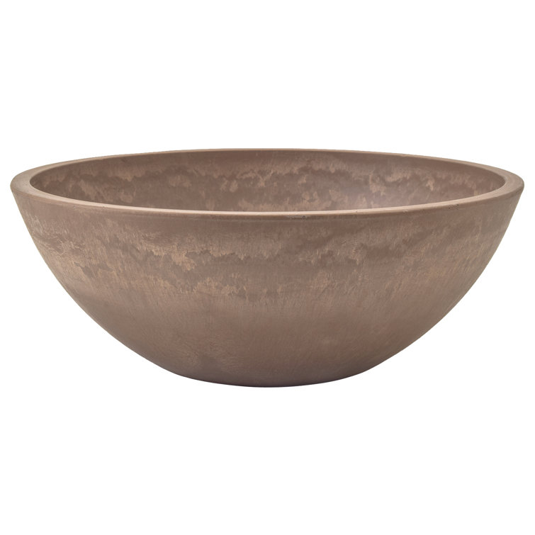 Arcadia 10" Dark Charcoal Recycled Garden Bowl Planter