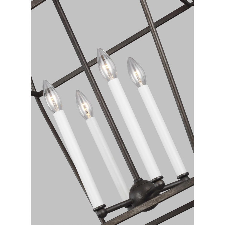 Stonington Antique Gild Mini 4-Light Lantern Geometric Chandelier