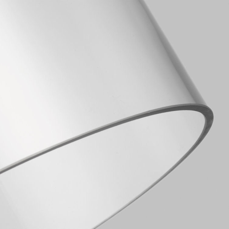 Garrett Polished Nickel Glass Cylinder Pendant Light