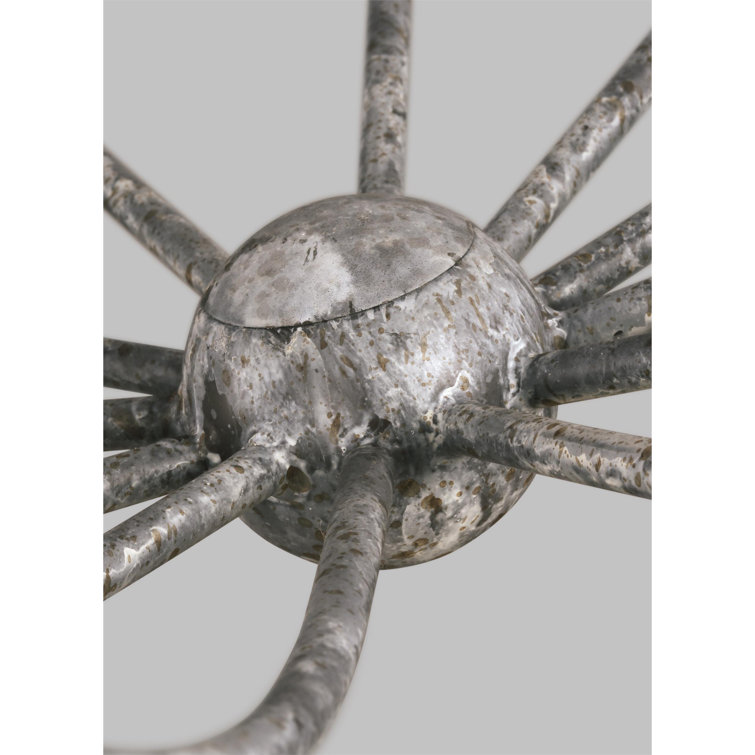 Richmond Weathered Galvanized 12-Light Candle Style Chandelier