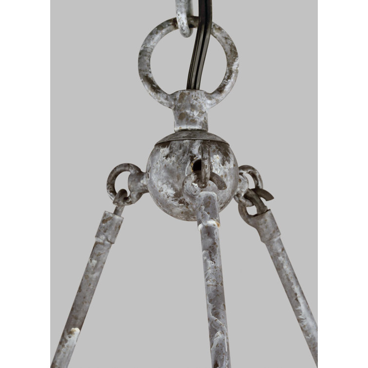 Richmond Weathered Galvanized 12-Light Candle Style Chandelier