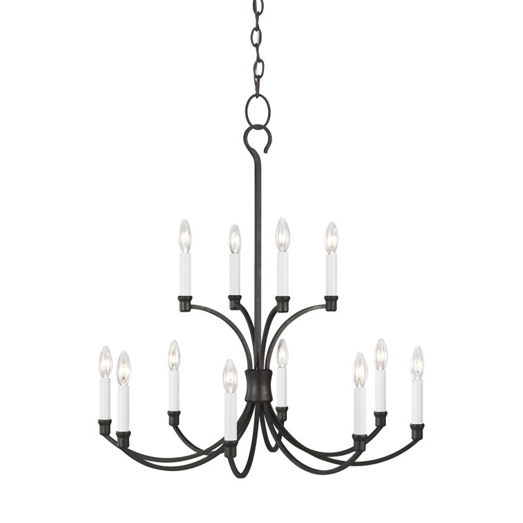 Smith Steel 12-Light Candle Style Chandelier