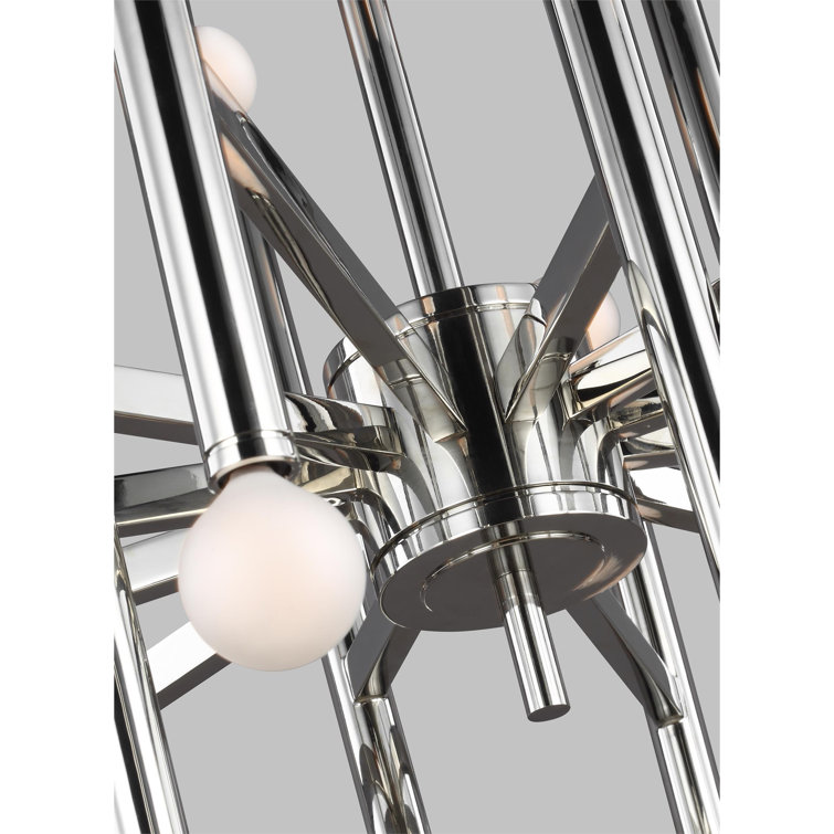 Beckham Art Deco Inspired 24-Light Multi-Tier Chandelier in Burnished Brass