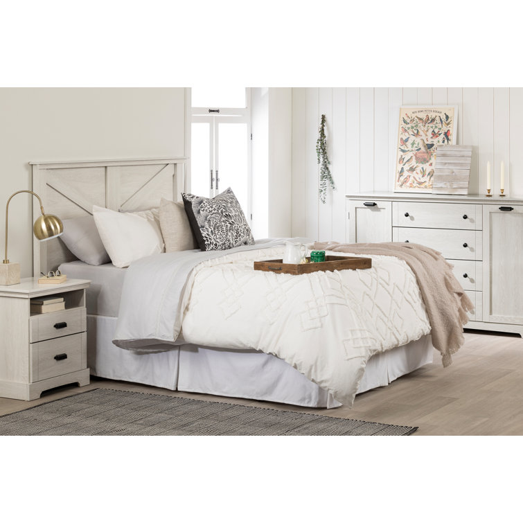 Winter Oak 4-Drawer Combo Dresser with Doors