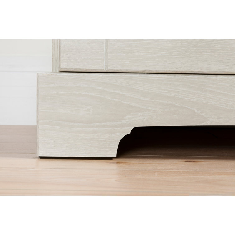 Winter Oak 4-Drawer Combo Dresser with Doors