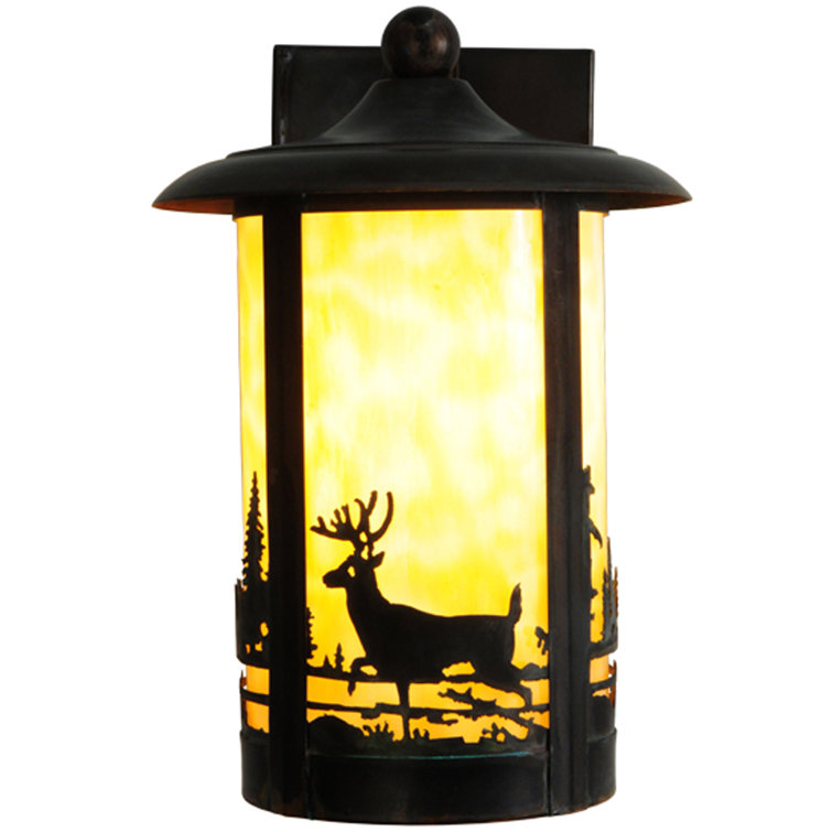 Elegant Brass Dimmable 1-Light Wall Sconce