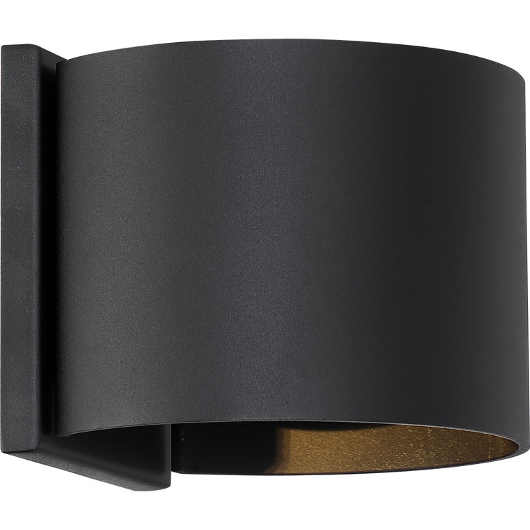 Lightgate Sleek Black LED Dimmable Wall Sconce