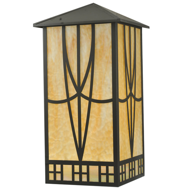 Scottsdale Ambient Steel Sconce with Colorful Glass Shade