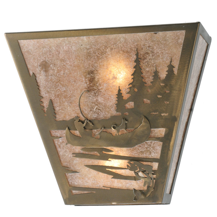 Black Bronze 2-Light Direct Wired Electric Sconce