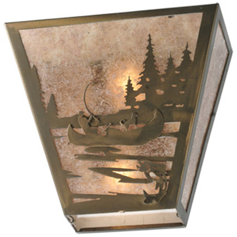 Black Bronze 2-Light Direct Wired Electric Sconce