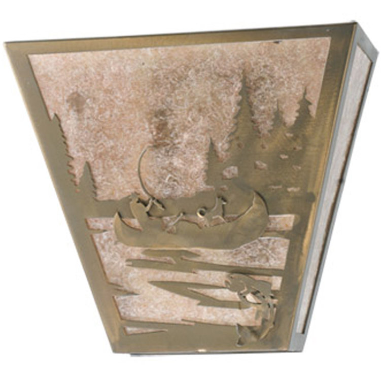 Black Bronze 2-Light Direct Wired Electric Sconce